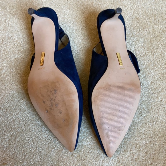 Louise et Cie Blue Suede Heels - Picture 6 of 7